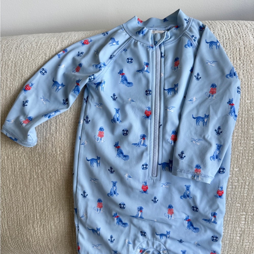 Janie and Jack Blue Baby Outfit